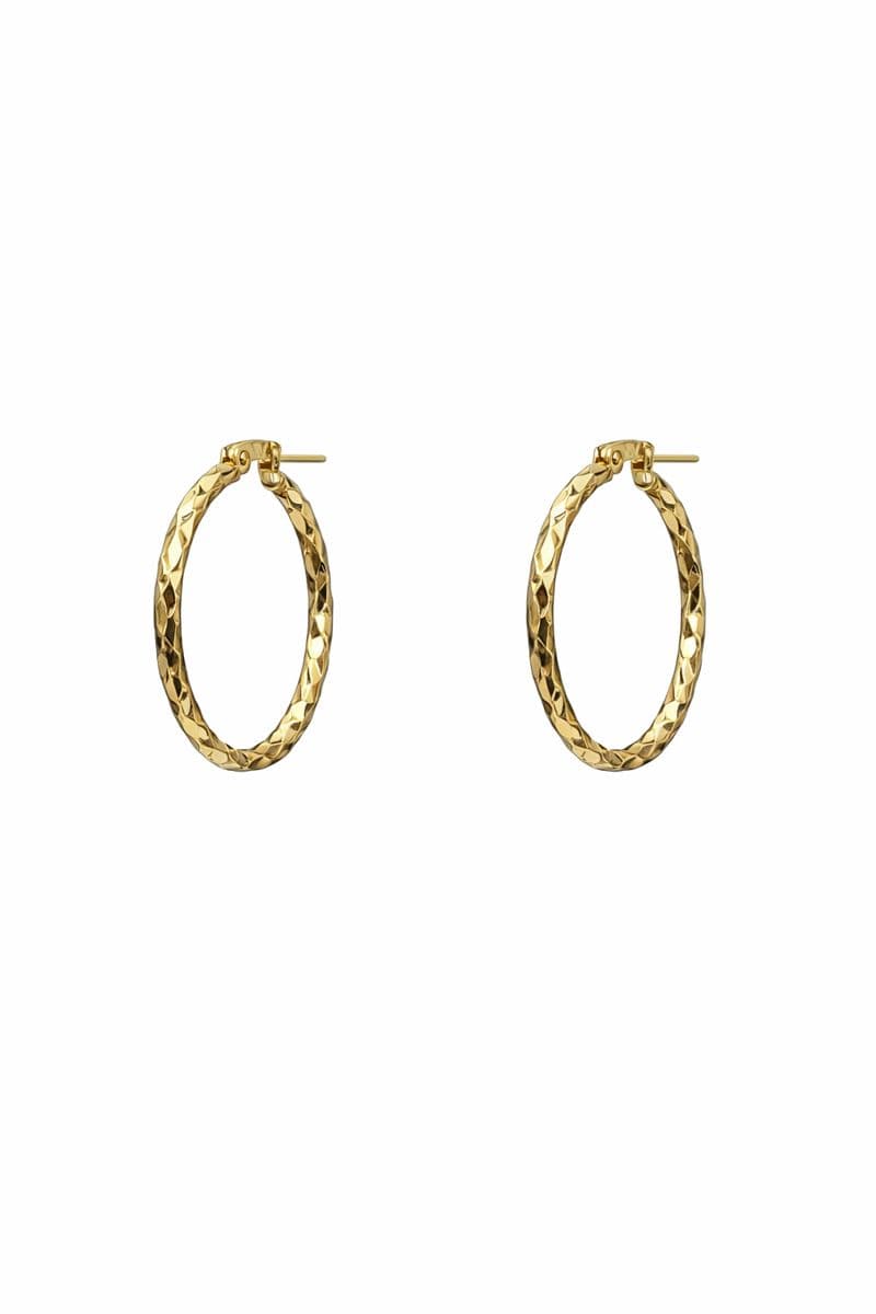 Brinco Argola Torcida Banhado a Ouro 18K Feminino