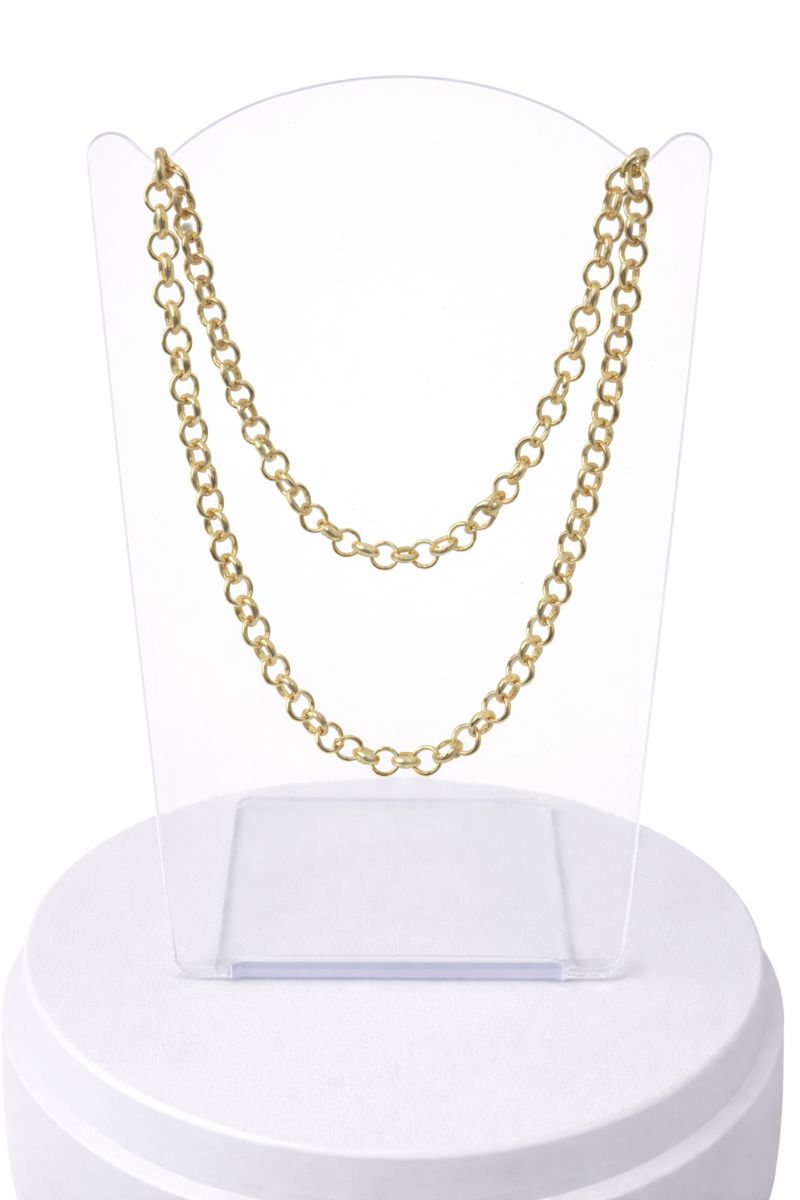 Cordão Elo Português Banhado a Ouro 18K Feminino