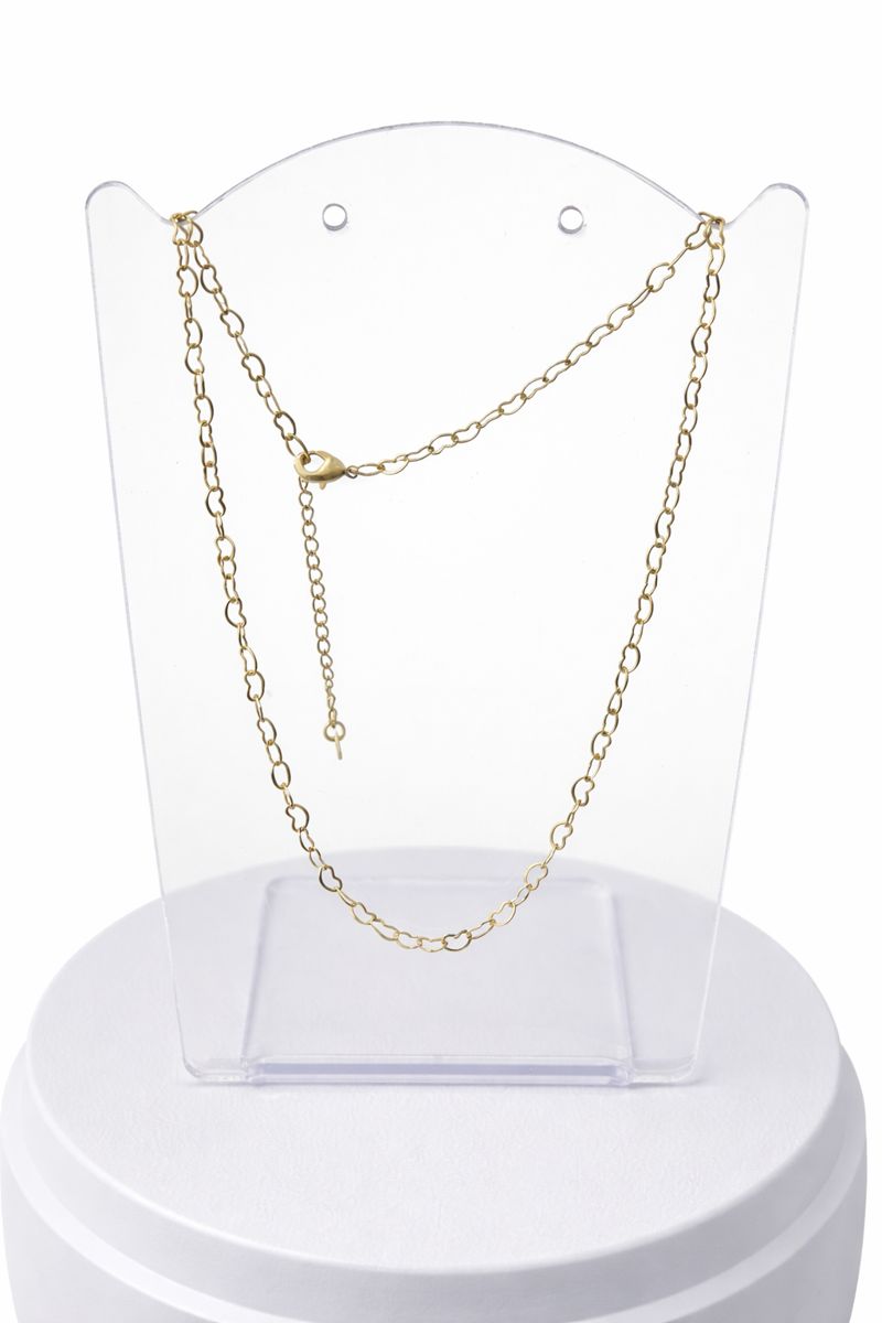 Colar Fio Coração Banhado a Ouro 18k – 36cm Banhado a Ouro 18K Feminino